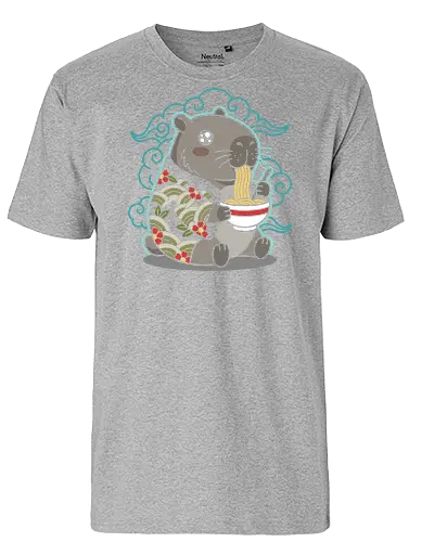 Ramen Capybara Kawaii Japanese Aesthetic Animal Graphic - capybara ramen shirt, kawaii capybara t-shirt, japanese food animal graphic tee, cute capybara eating ramen, ramen lover apparel, japanese aesthetic animal design, capybara streetwear clothing, kawaii noodle bowl top, animal foodie t-shirt, teal and red japanese art, cottagecore capybara shirt, ukiyo-e style animal merch, funny capybara gift, aesthetic japanese character tee, vibrant animal illustration clothing, capybara fan apparel, japanese cuisine graphic top, adorable rodent t-shirt, trendy kawaii fashion - Fairtrade T-Shirt