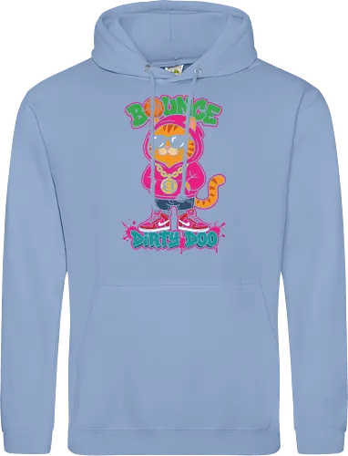 "Bounce Dirty Doo" Cool Streetwear Cat Hip-Hop Graphic