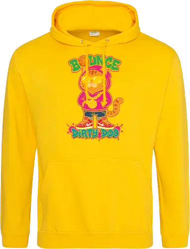 "Bounce Dirty Doo" Cool Streetwear Cat Hip-Hop Graphic