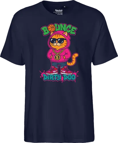 "Bounce Dirty Doo" Cool Streetwear Cat Hip-Hop Graphic
