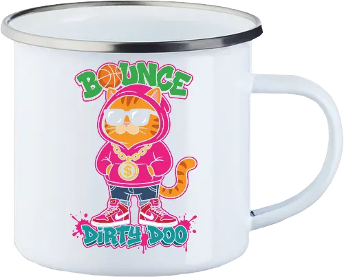 "Bounce Dirty Doo" Cool Streetwear Cat Hip-Hop Graphic