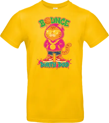 "Bounce Dirty Doo" Cool Streetwear Cat Hip-Hop Graphic