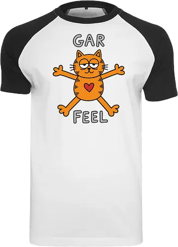 Gar Feel" Funny Sarcastic Orange Cat Hug Retro Graphic