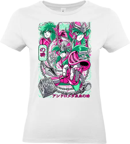 Andromeda Shun - saint seiya, shun andromeda, andromeda saint, bronze saint, chain warrior, zodiac anime, shonen classic, manga series, anime art - Standard T-Shirt (Frauen)