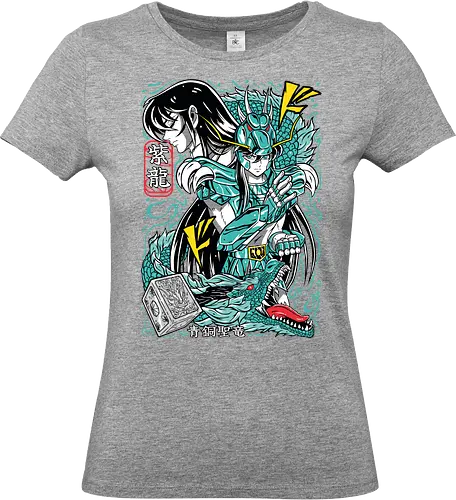 Dragon Shiryu - saint seiya, shiryu dragon, dragon saint, bronze saint, dragon warrior, zodiac anime, shonen classic, manga series, anime art - Standard T-Shirt (Frauen)