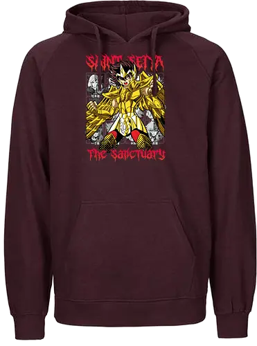 Sanctuary – Sagittarius Seiya - saint seiya, sanctuary arc, sagittarius seiya, gold cloth, zodiac warrior, athena knights, shonen classic, manga series, anime art - Fairtrade Hoodie