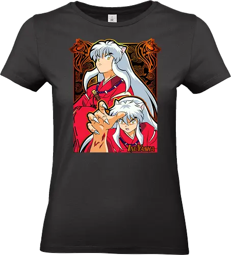 Half Demon Warrior - inuyasha, half demon, feudal anime, yokai warrior, tessaiga sword, classic anime, shonen manga, japanese anime, anime art - Standard T-Shirt (Frauen)
