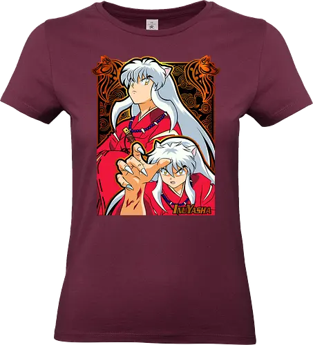 Half Demon Warrior - inuyasha, half demon, feudal anime, yokai warrior, tessaiga sword, classic anime, shonen manga, japanese anime, anime art - Standard T-Shirt (Frauen)