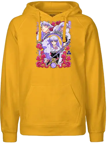 Sesshomaru – Lord of the West - inuyasha, sesshomaru, full demon lord, daiyokai, feudal era anime, yokai warrior, fantasy shonen, manga series, anime art - Fairtrade Hoodie