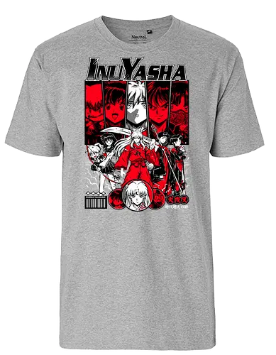 Inuyasha – Demon Blood Awakening - inuyasha, Slayer, tessaiga sword, feudal fantasy, yokai battles, classic anime, shonen manga, japanese anime, anime art - Fairtrade T-Shirt