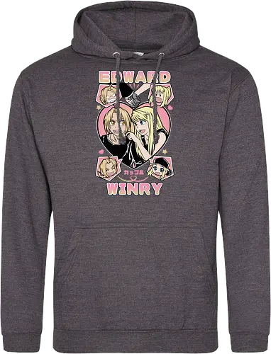 Edward & Winry – Alchemist’s Promise - fullmetal alchemist, edward elric, winry rockbell, anime couple, automail mechanic, alchemy power, brotherhood anime, manga series, anime art - Standard Hoodie