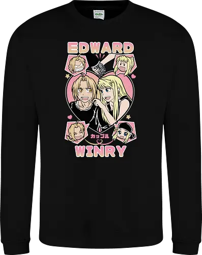 Edward & Winry – Alchemist’s Promise - fullmetal alchemist, edward elric, winry rockbell, anime couple, automail mechanic, alchemy power, brotherhood anime, manga series, anime art - Sweatshirt