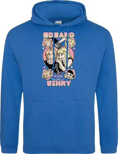 Edward & Winry – Alchemist’s Promise - fullmetal alchemist, edward elric, winry rockbell, anime couple, automail mechanic, alchemy power, brotherhood anime, manga series, anime art - Standard Hoodie