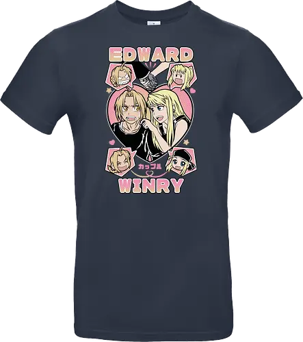 Edward & Winry – Alchemist’s Promise - fullmetal alchemist, edward elric, winry rockbell, anime couple, automail mechanic, alchemy power, brotherhood anime, manga series, anime art - Standard T-Shirt