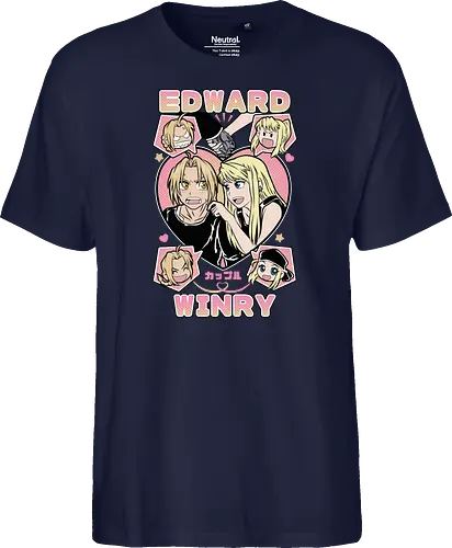 Edward & Winry – Alchemist’s Promise - fullmetal alchemist, edward elric, winry rockbell, anime couple, automail mechanic, alchemy power, brotherhood anime, manga series, anime art - Fairtrade T-Shirt