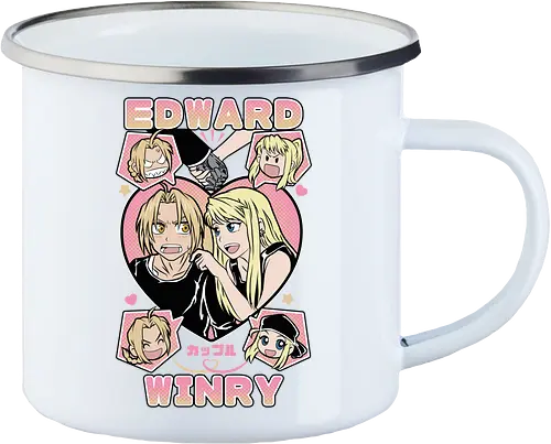 Edward & Winry – Alchemist’s Promise - fullmetal alchemist, edward elric, winry rockbell, anime couple, automail mechanic, alchemy power, brotherhood anime, manga series, anime art - Emailletasse