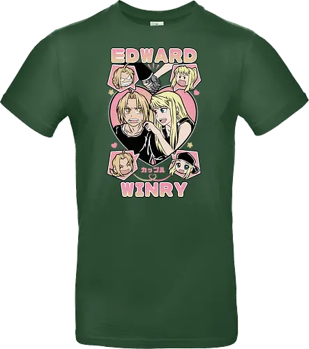 Edward & Winry – Alchemist’s Promise - fullmetal alchemist, edward elric, winry rockbell, anime couple, automail mechanic, alchemy power, brotherhood anime, manga series, anime art - Standard T-Shirt