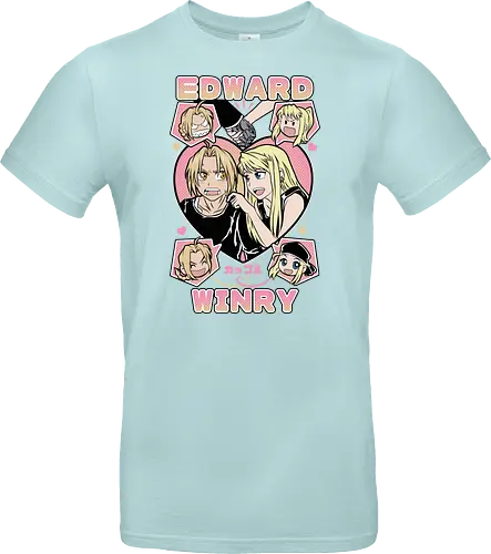 Edward & Winry – Alchemist’s Promise - fullmetal alchemist, edward elric, winry rockbell, anime couple, automail mechanic, alchemy power, brotherhood anime, manga series, anime art - Standard T-Shirt
