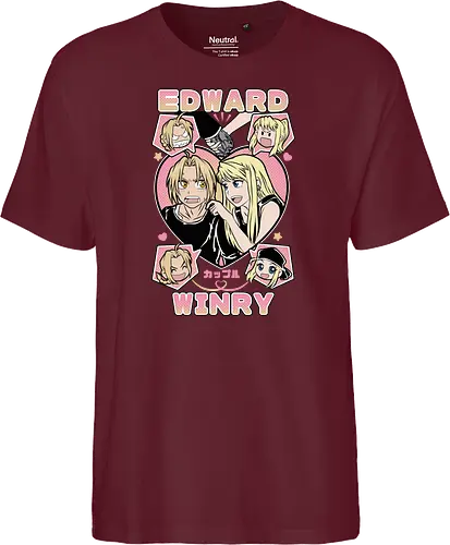Edward & Winry – Alchemist’s Promise - fullmetal alchemist, edward elric, winry rockbell, anime couple, automail mechanic, alchemy power, brotherhood anime, manga series, anime art - Fairtrade T-Shirt