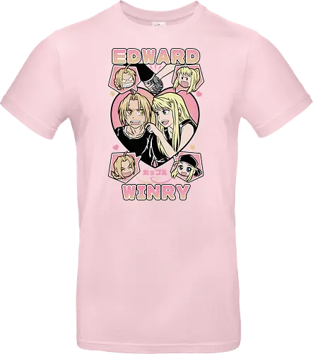 Edward & Winry – Alchemist’s Promise - fullmetal alchemist, edward elric, winry rockbell, anime couple, automail mechanic, alchemy power, brotherhood anime, manga series, anime art - Standard T-Shirt