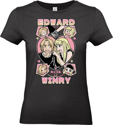Edward & Winry – Alchemist’s Promise - fullmetal alchemist, edward elric, winry rockbell, anime couple, automail mechanic, alchemy power, brotherhood anime, manga series, anime art - Standard T-Shirt (Frauen)