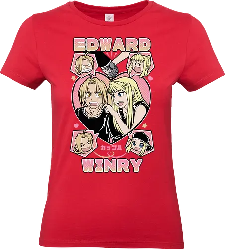 Edward & Winry – Alchemist’s Promise - fullmetal alchemist, edward elric, winry rockbell, anime couple, automail mechanic, alchemy power, brotherhood anime, manga series, anime art - Standard T-Shirt (Frauen)