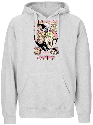 Edward & Winry – Alchemist’s Promise - fullmetal alchemist, edward elric, winry rockbell, anime couple, automail mechanic, alchemy power, brotherhood anime, manga series, anime art - Fairtrade Hoodie