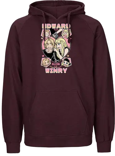 Edward & Winry – Alchemist’s Promise - fullmetal alchemist, edward elric, winry rockbell, anime couple, automail mechanic, alchemy power, brotherhood anime, manga series, anime art - Fairtrade Hoodie
