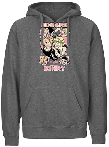 Edward & Winry – Alchemist’s Promise - fullmetal alchemist, edward elric, winry rockbell, anime couple, automail mechanic, alchemy power, brotherhood anime, manga series, anime art - Fairtrade Hoodie