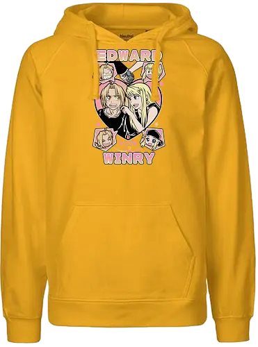 Edward & Winry – Alchemist’s Promise - fullmetal alchemist, edward elric, winry rockbell, anime couple, automail mechanic, alchemy power, brotherhood anime, manga series, anime art - Fairtrade Hoodie