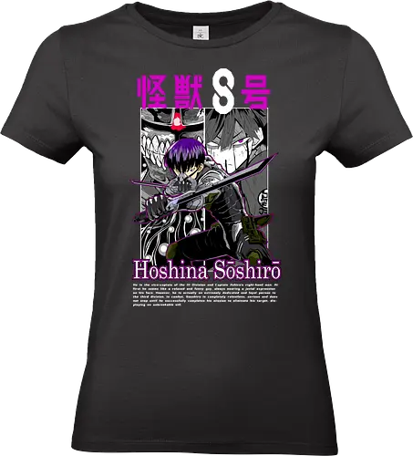Soshiro Hoshina – Blade of the Defense Force - kaiju no 8, soshiro hoshina, defense force captain, katana fighter, monster slayer, action anime, manga series, anime art - Standard T-Shirt (Frauen)