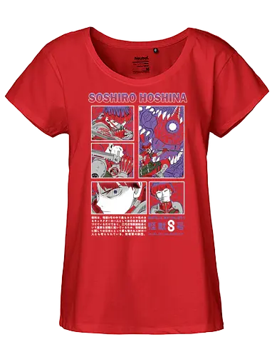Hoshina’s Katana Fury - kaiju no 8, hoshina, blade warrior, monster battle, action manga, japanese anime, anime illustration - Fairtrade Girl Shirt