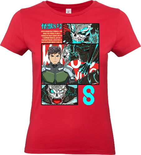 Kafka – Between Human and Monster - kaiju no 8, kafka hibino, kaiju power, urban monster fight, battle shonen, japanese manga, anime aesthetic - Standard T-Shirt (Frauen)