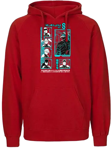 Kaiju No 8 – Defense Force Rising - kaiju no 8, monster anime, defense force, giant creature battle, action shonen, manga series, anime art - Fairtrade Hoodie