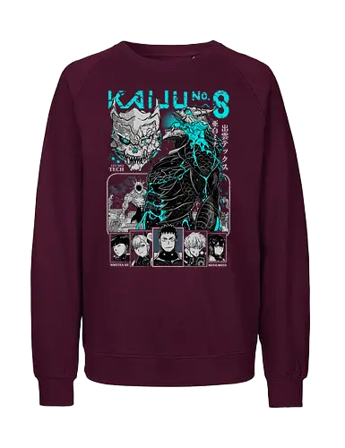 Kaiju No 8 – Monsters Among Us - kaiju no 8, kaiju attack, military anime, dark action manga, transformation hero, japanese anime, anime illustration - Fairtrade Sweatshirt