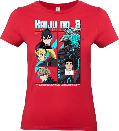 Kaiju No 8 – Urban Monster War - kaiju no 8, sci fi anime, kaiju battle, defense unit, shonen manga, anime aesthetic - Standard T-Shirt (Frauen)