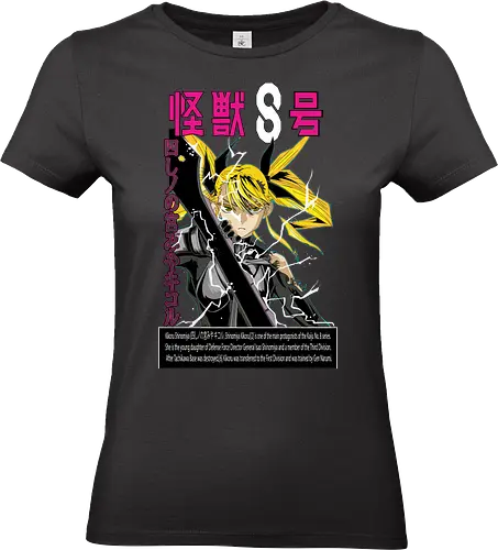 Kikoru Shinomiya – Elite Prodigy - kaiju no 8, kikoru shinomiya, defense force prodigy, anime girl warrior, elite fighter, monster slayer, manga series, anime art - Standard T-Shirt (Frauen)