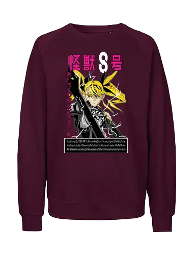 Kikoru Shinomiya – Elite Prodigy - kaiju no 8, kikoru shinomiya, defense force prodigy, anime girl warrior, elite fighter, monster slayer, manga series, anime art - Fairtrade Sweatshirt