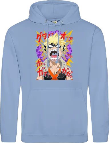 Explosive Rage Katsuki Bakugo Academia Anime Graphic
