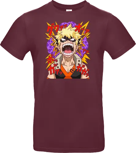 Explosive Rage Katsuki Bakugo Academia Anime Graphic