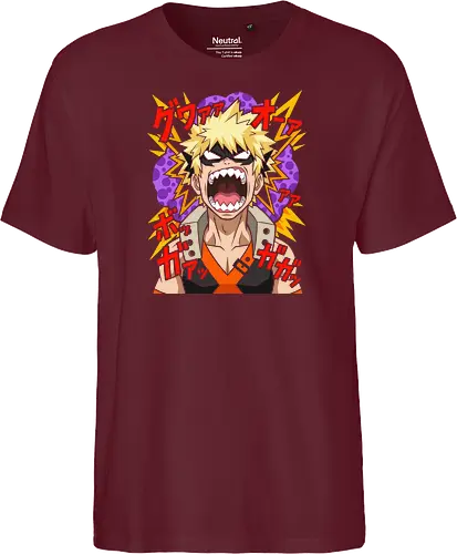 Explosive Rage Katsuki Bakugo Academia Anime Graphic