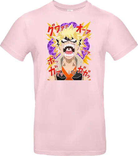 Explosive Rage Katsuki Bakugo Academia Anime Graphic