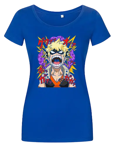 Explosive Rage Katsuki Bakugo Academia Anime Graphic