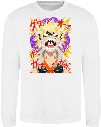Explosive Rage Katsuki Bakugo Academia Anime Graphic