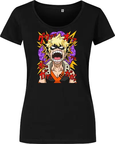 Explosive Rage Katsuki Bakugo Academia Anime Graphic