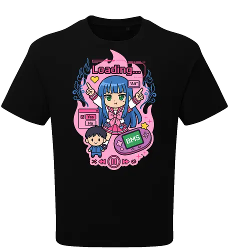 Loading Alt Kawaii Gamer Girl Retro Handheld Console Graphic