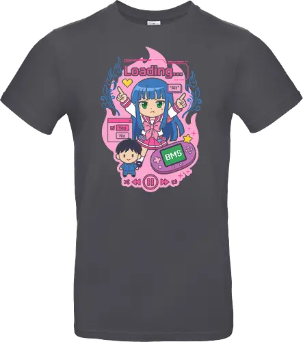 Loading Alt Kawaii Gamer Girl Retro Handheld Console Graphic