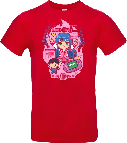 Loading Alt Kawaii Gamer Girl Retro Handheld Console Graphic