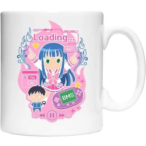 Loading Alt Kawaii Gamer Girl Retro Handheld Console Graphic