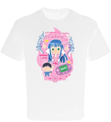 Loading Alt Kawaii Gamer Girl Retro Handheld Console Graphic